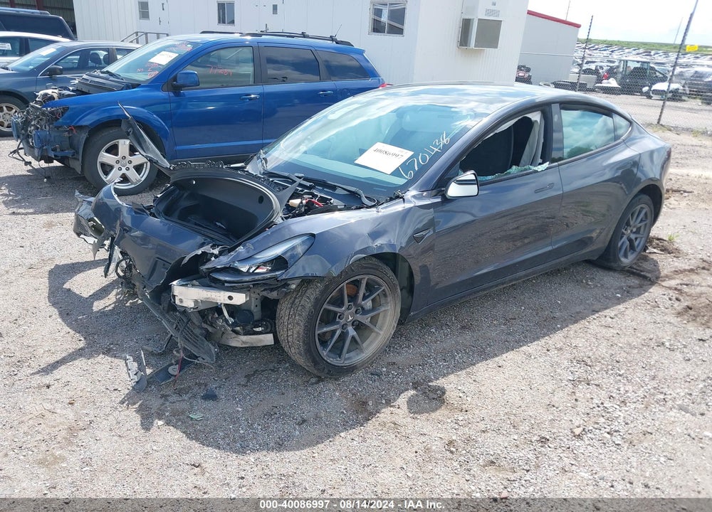 2022 TESLA MODEL 3 REAR-WHEEL DRIVE VIN: 5YJ3E1EA9NF188774