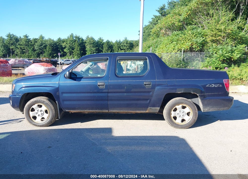 2009 HONDA RIDGELINE RT VIN: 2HJYK16219H502418