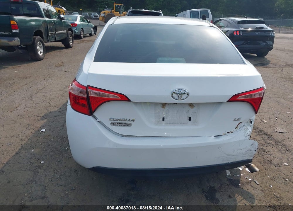 2019 TOYOTA COROLLA LE VIN: 2T1BURHE7KC145935