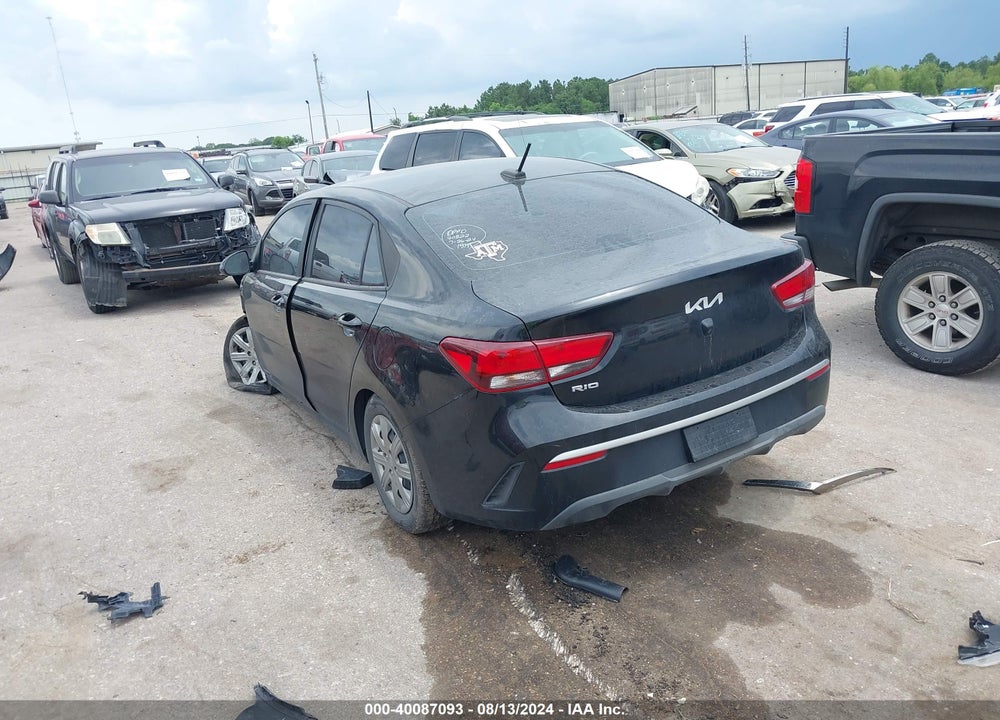 2022 KIA RIO S VIN: 3KPA24AD4NE491579