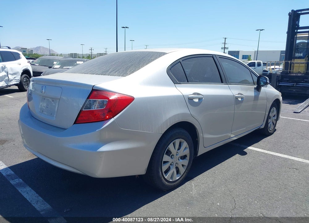 2012 HONDA CIVIC LX VIN: 19XFB2F56CE344642