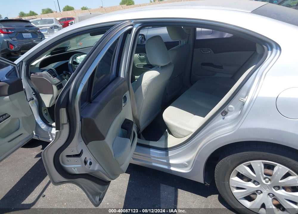 2012 HONDA CIVIC LX VIN: 19XFB2F56CE344642