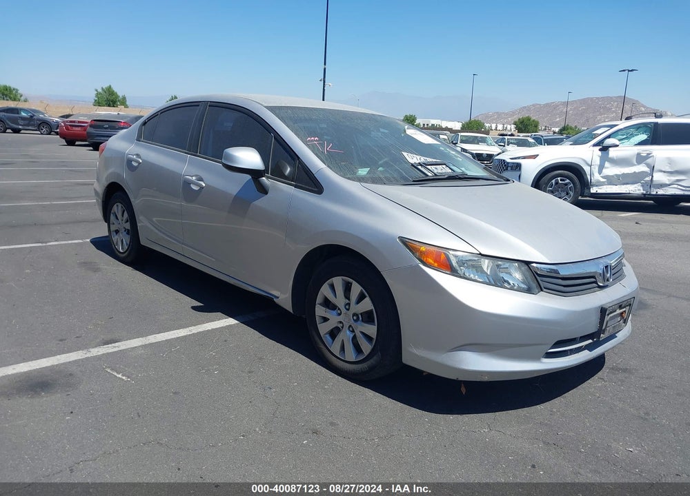 2012 HONDA CIVIC LX VIN: 19XFB2F56CE344642