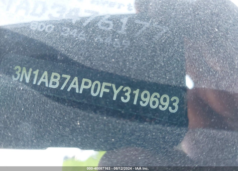 2015 NISSAN SENTRA SV VIN: 3N1AB7AP0FY319693