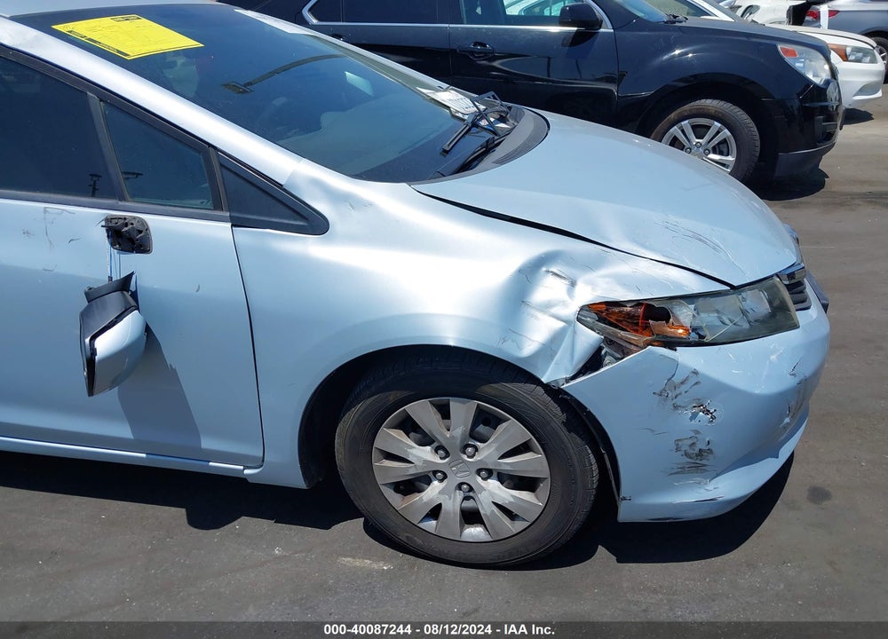 2012 HONDA CIVIC LX VIN: 2HGFB2F58CH530107