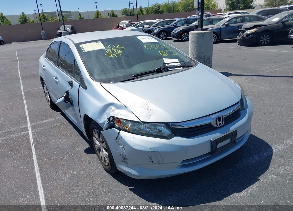 2012 HONDA CIVIC LX VIN: 2HGFB2F58CH530107