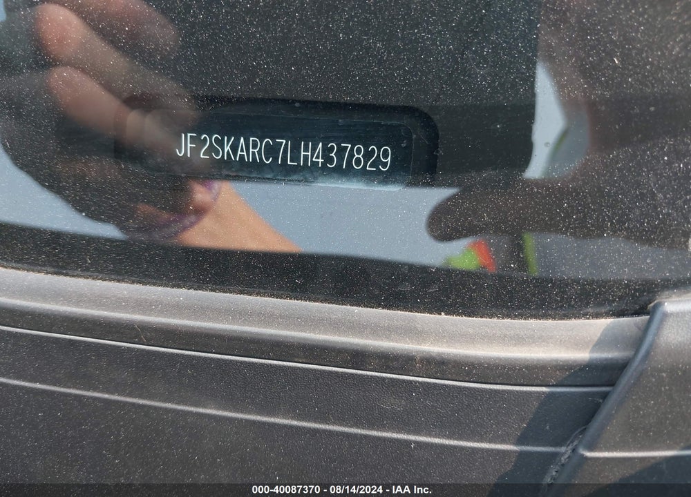 2020 SUBARU FORESTER SPORT VIN: JF2SKARC7LH437829