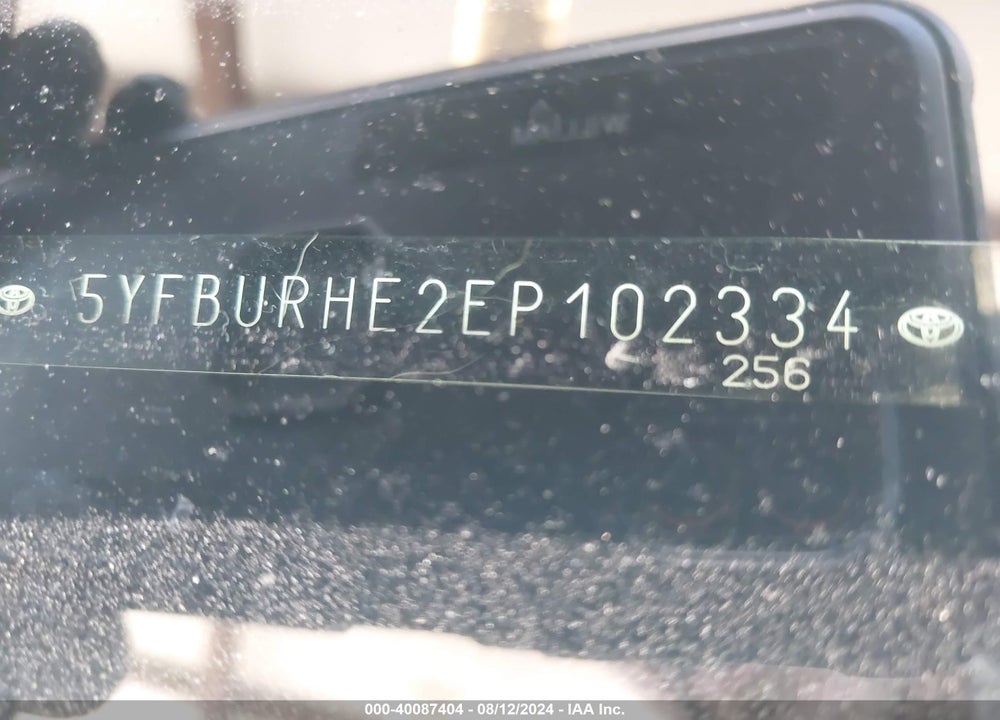 2014 TOYOTA COROLLA S PLUS VIN: 5YFBURHE2EP102334