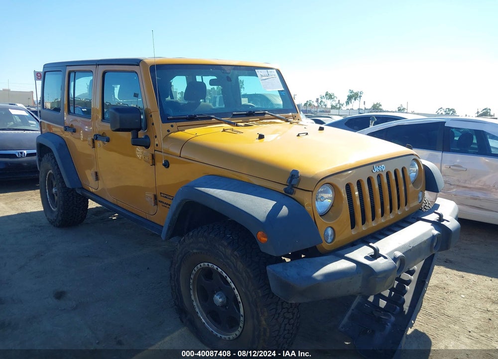 2014 JEEP WRANGLER UNLIMITED SPORT VIN: 1C4BJWDG3EL292071