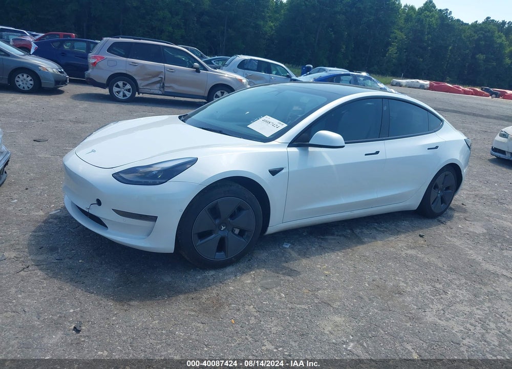 2022 TESLA MODEL 3 REAR-WHEEL DRIVE VIN: 5YJ3E1EAXNF360164