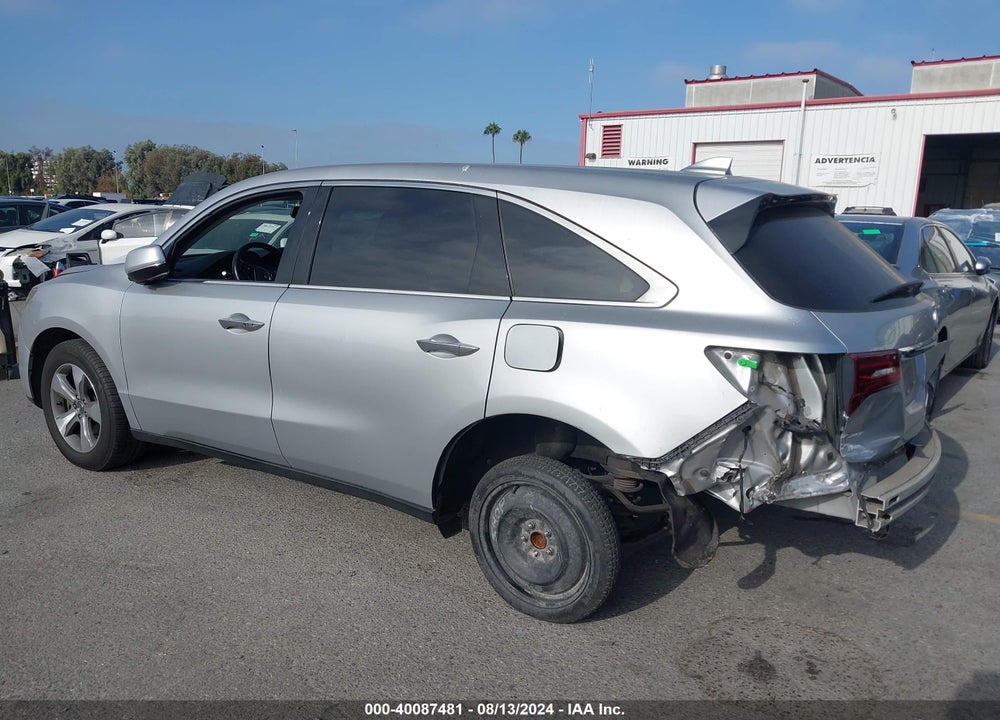 2015 ACURA MDX VIN: 5FRYD3H21FB011712
