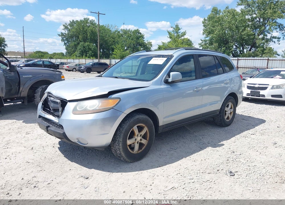 2007 HYUNDAI SANTA FE GLS VIN: 5NMSG13D27H085426