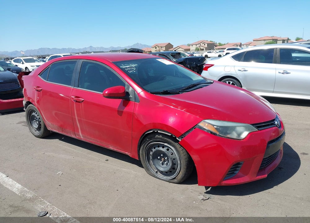 2015 TOYOTA COROLLA LE VIN: 5YFBURHE8FP303897
