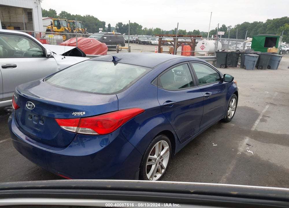 2013 HYUNDAI ELANTRA GLS VIN: KMHDH4AE6DU507586