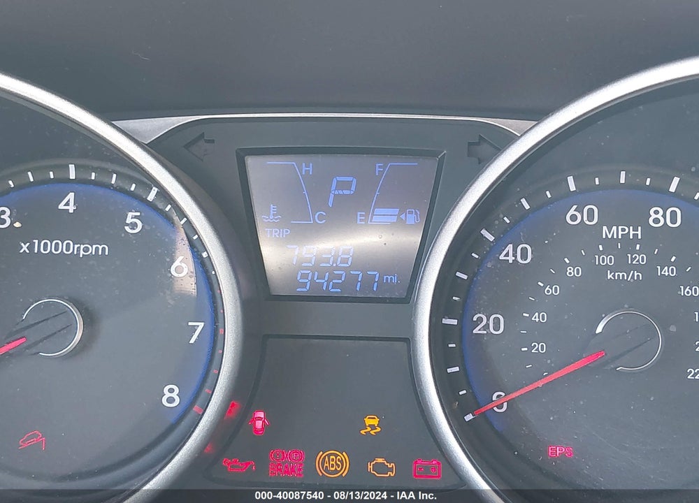 2013 HYUNDAI TUCSON GLS VIN: KM8JU3AC0DU656633