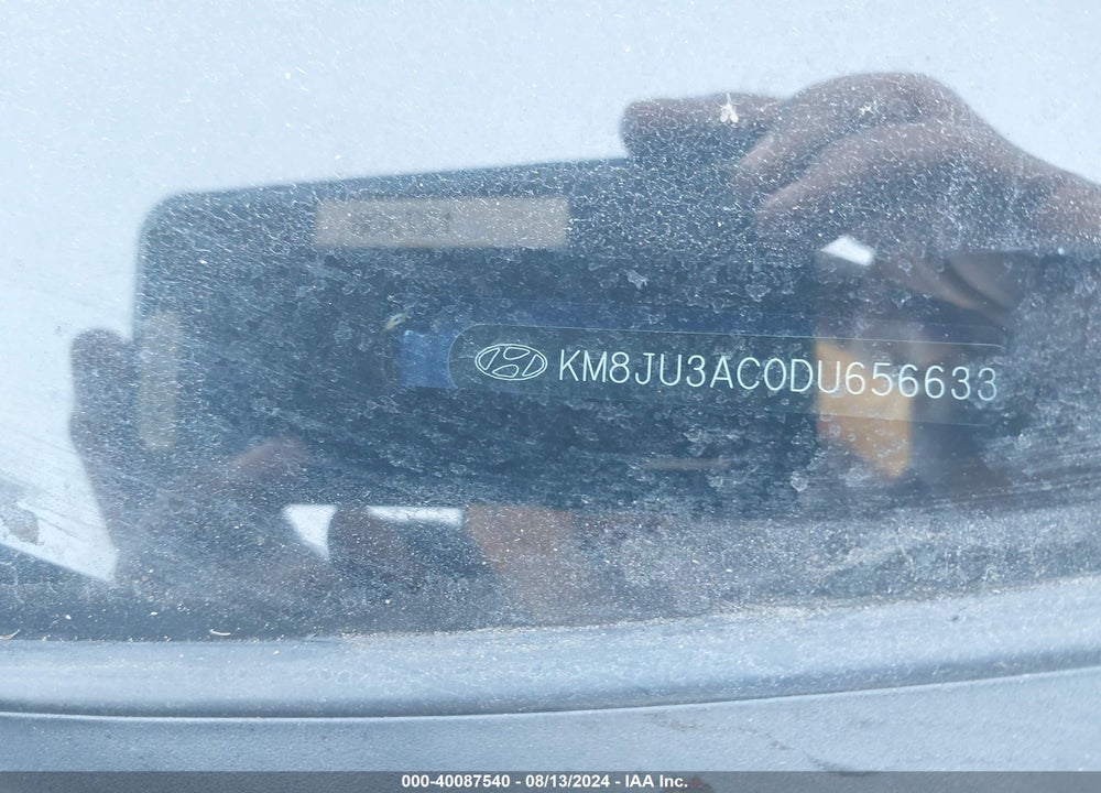 2013 HYUNDAI TUCSON GLS VIN: KM8JU3AC0DU656633