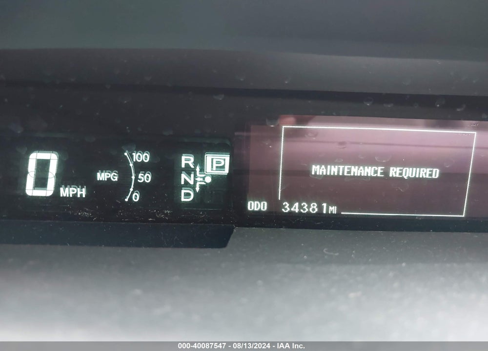 2013 TOYOTA PRIUS TWO VIN: JTDKN3DU6D1698316
