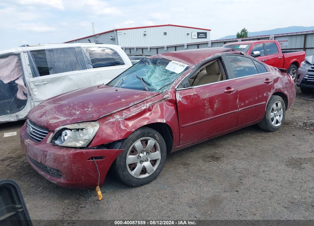 2007 KIA OPTIMA LX VIN: KNAGE123075116435