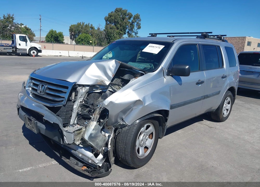 2015 HONDA PILOT LX VIN: 5FNYF4H24FB041109