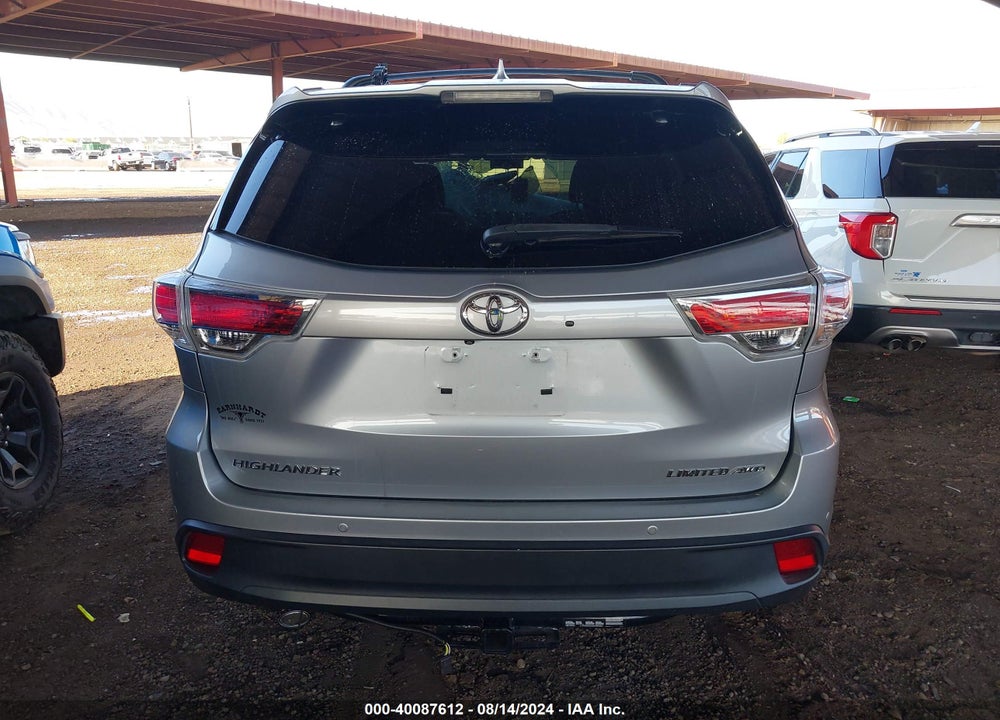 2015 TOYOTA HIGHLANDER LIMITED V6 VIN: 5TDDKRFH1FS071985