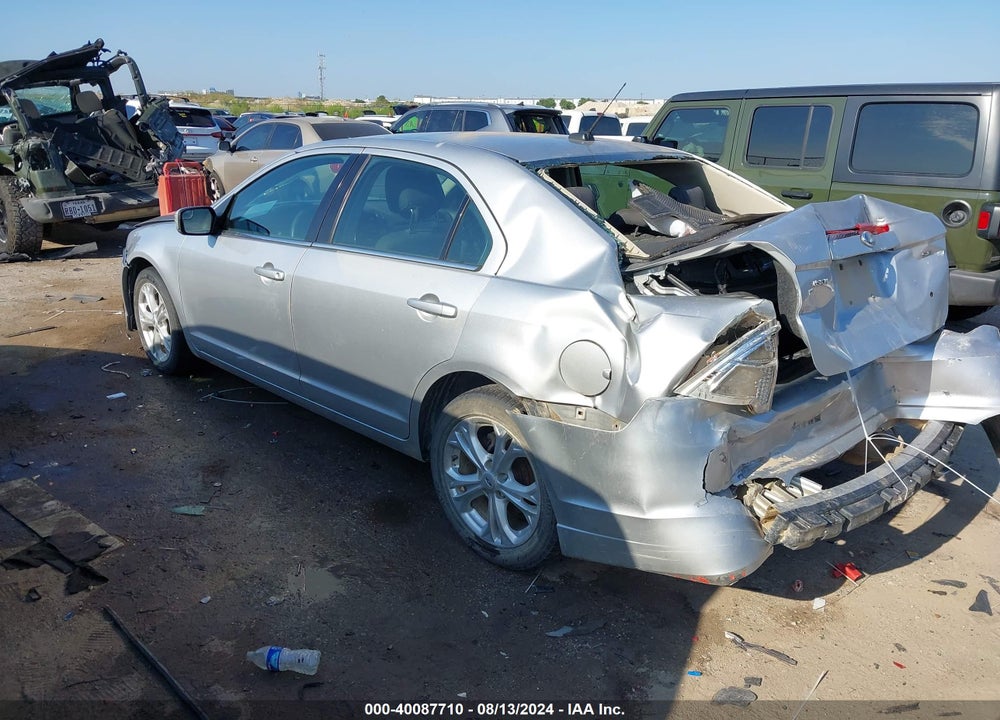 2012 FORD FUSION SE VIN: 3FAHP0HA2CR398415