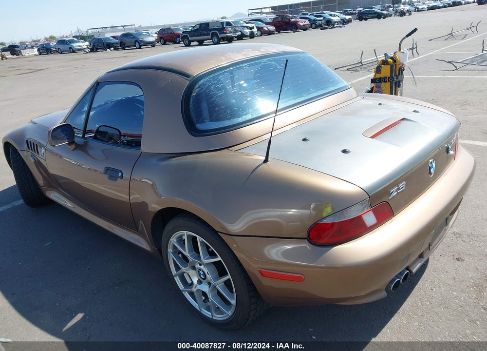 2000 BMW Z3 2.8L VIN: 4USCH3349YLF43179