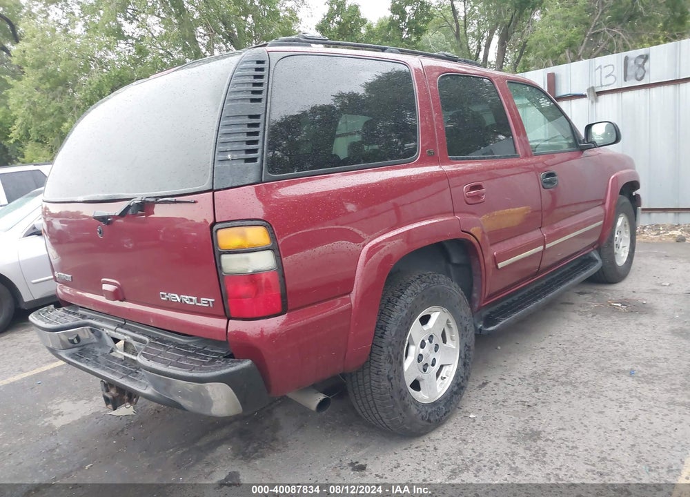 2004 CHEVROLET TAHOE LS/LT/Z71 VIN: 1GNEK13Z64J201148