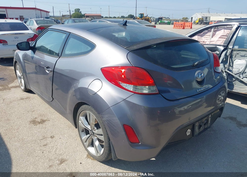 2014 HYUNDAI VELOSTER BASE W/BLACK VIN: KMHTC6ADXEU188658