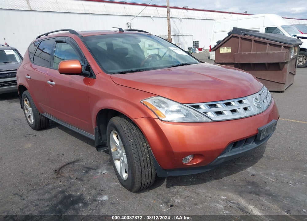 2004 NISSAN MURANO VIN: JN8AZ08W94W313266