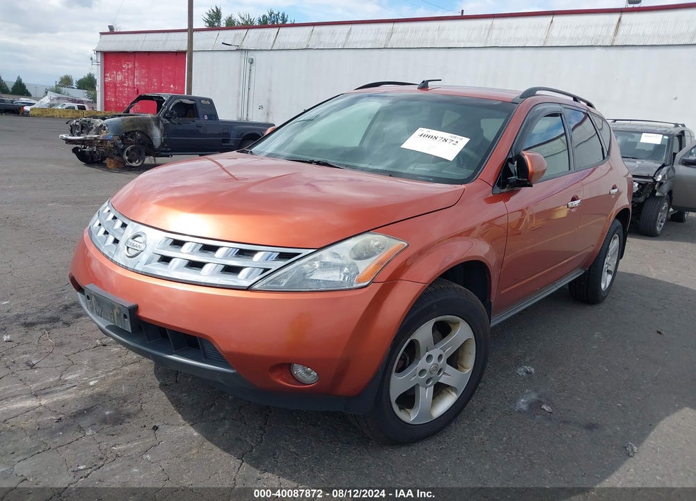 2004 NISSAN MURANO VIN: JN8AZ08W94W313266