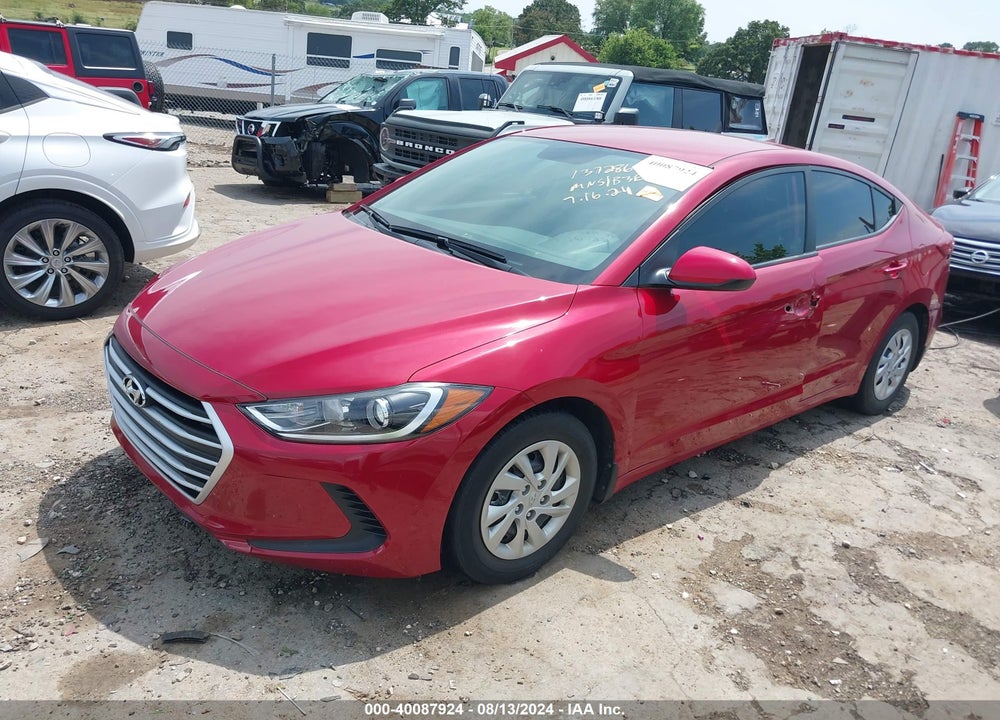 2017 HYUNDAI ELANTRA SE VIN: KMHD74LF9HU357732