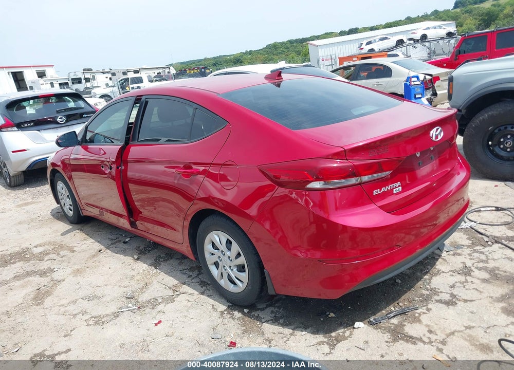 2017 HYUNDAI ELANTRA SE VIN: KMHD74LF9HU357732