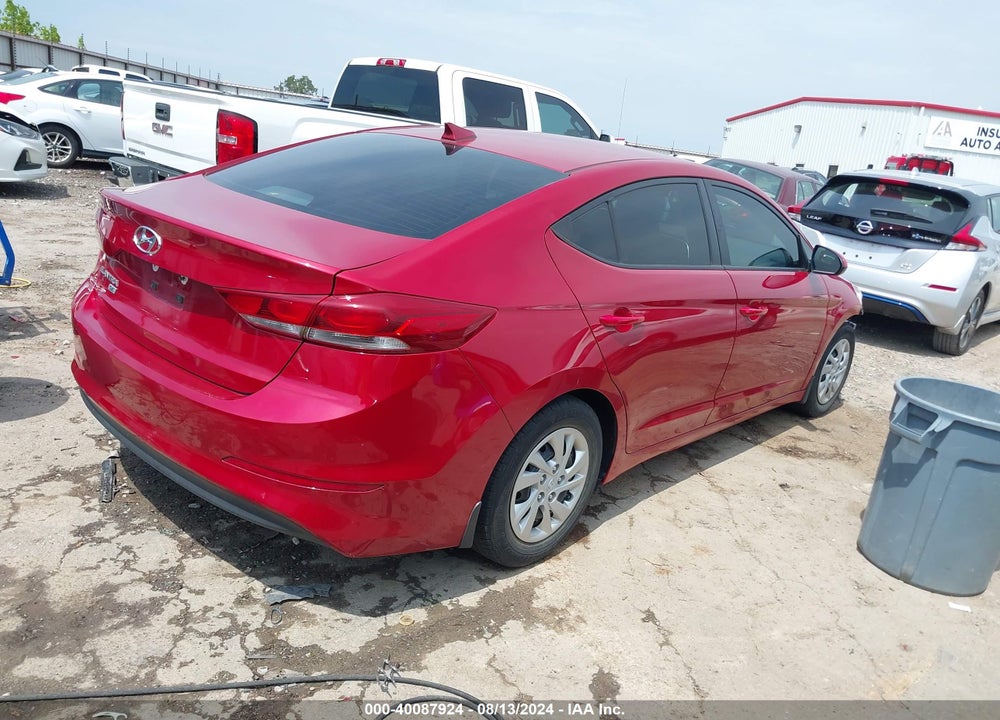 2017 HYUNDAI ELANTRA SE VIN: KMHD74LF9HU357732