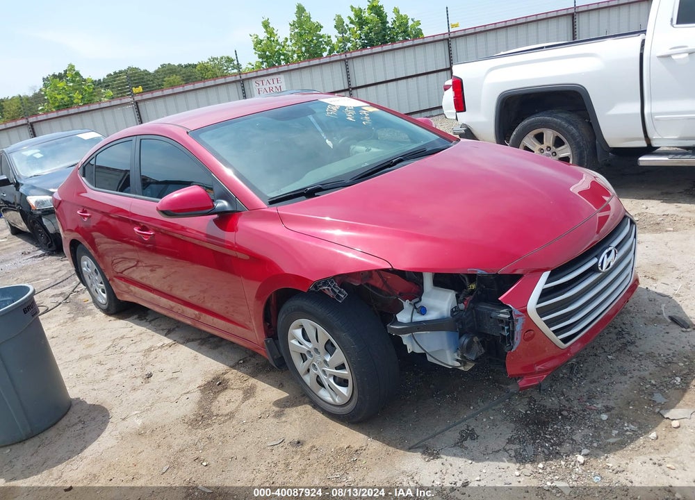 2017 HYUNDAI ELANTRA SE VIN: KMHD74LF9HU357732
