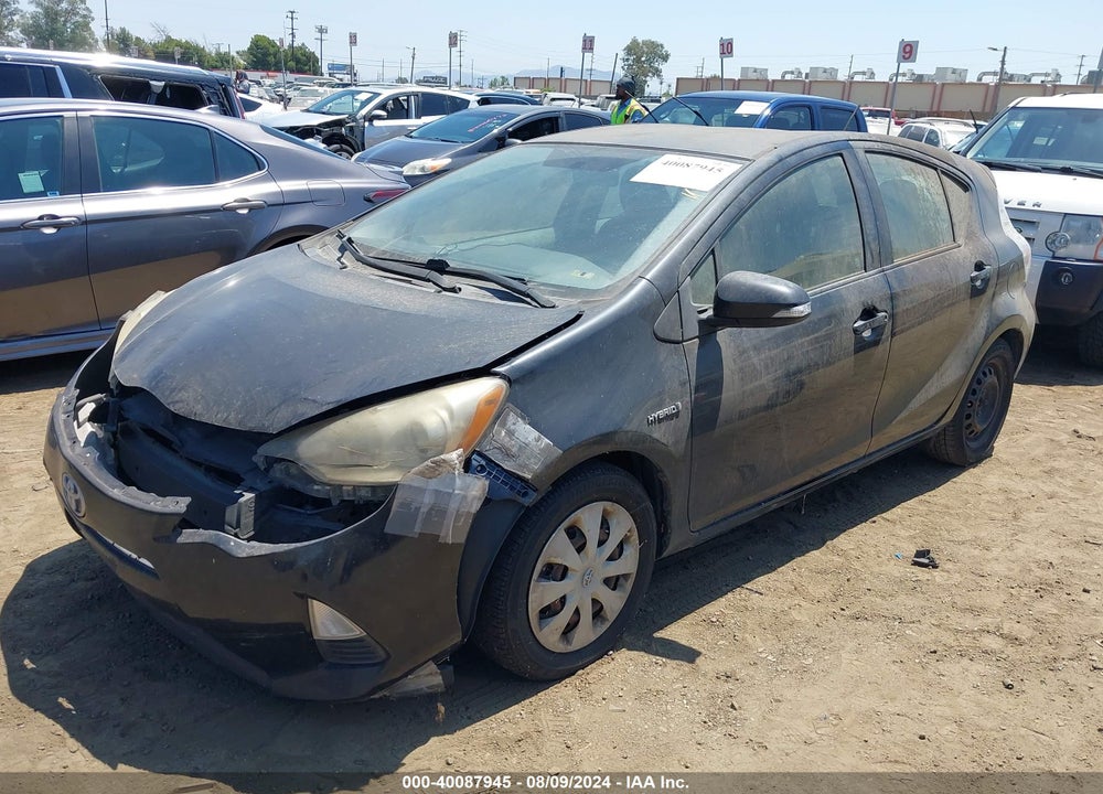 2012 TOYOTA PRIUS C THREE VIN: JTDKDTB39C1021384