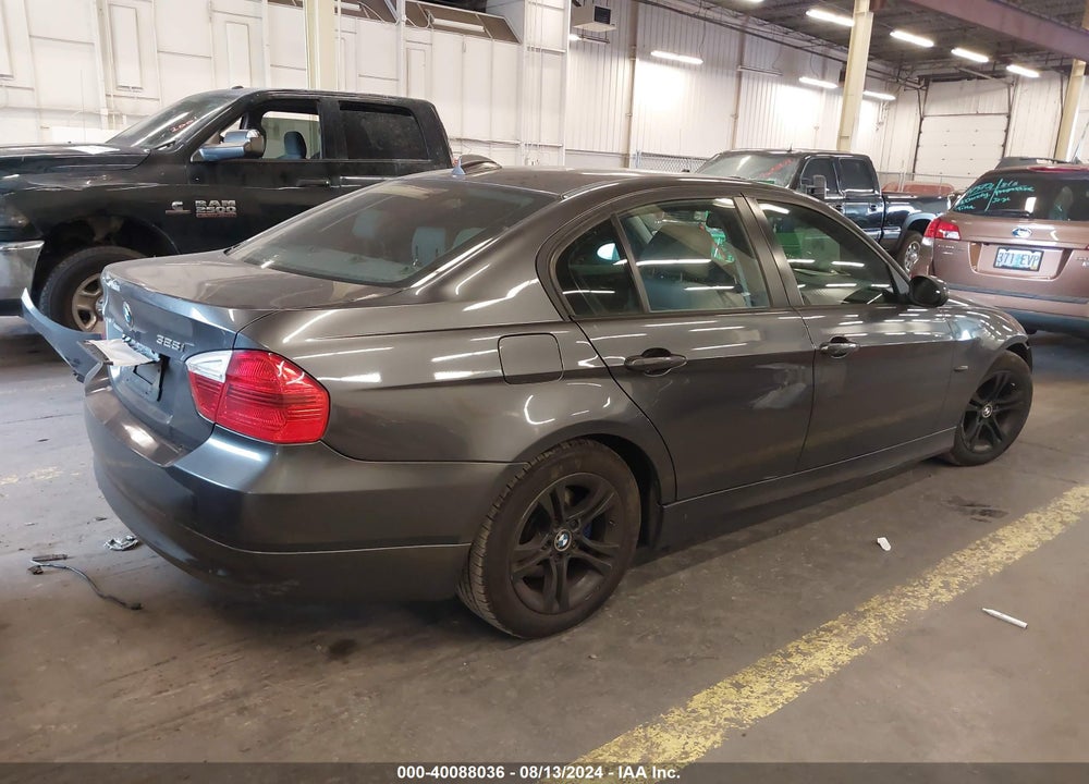 2008 BMW 328I VIN: WBAVA37518NL54014