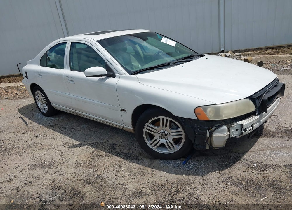 2006 VOLVO S60 2.5T VIN: YV1RS592862519937
