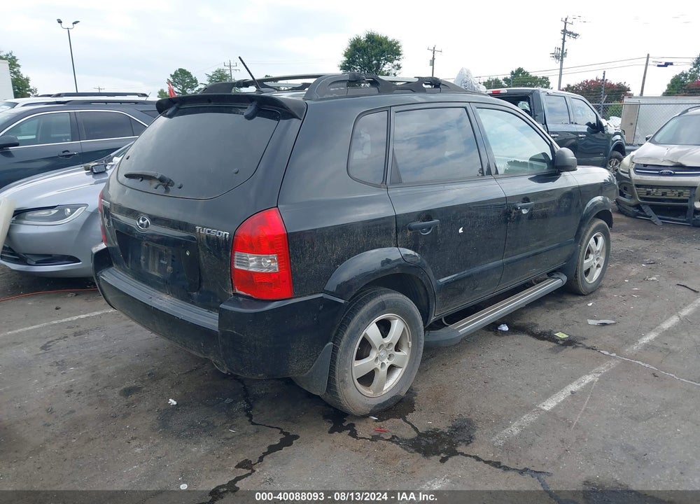 2008 HYUNDAI TUCSON GLS VIN: KM8JM12B88U860466