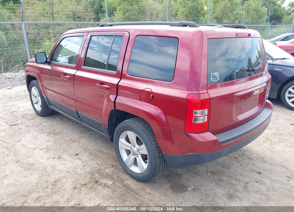 2012 JEEP PATRIOT LATITUDE VIN: 1C4NJPFA0CD626527