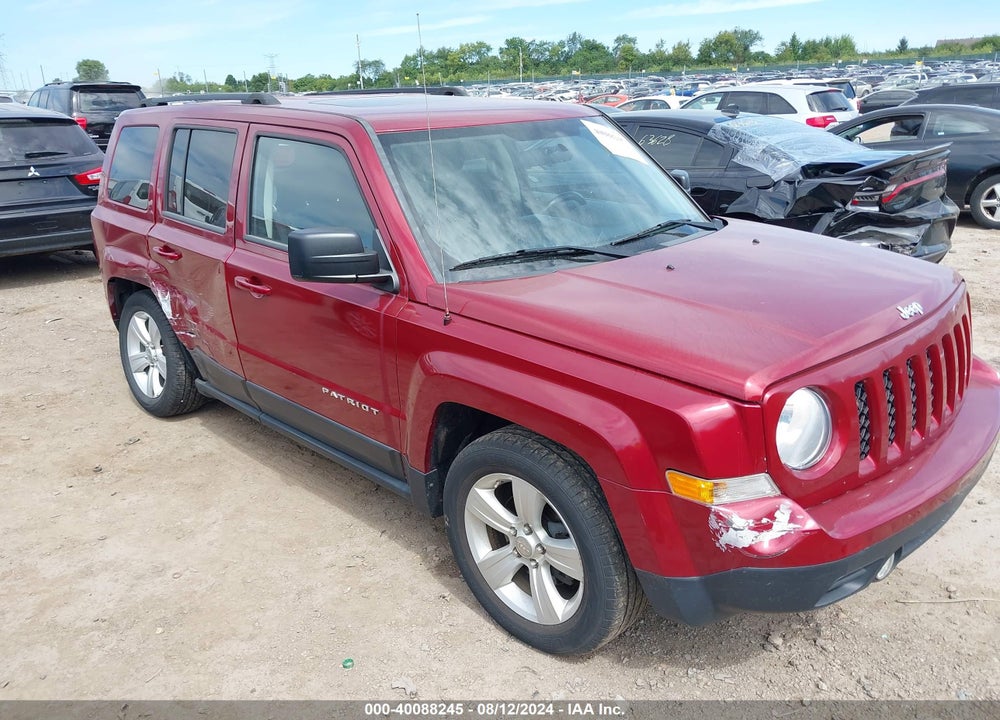 2012 JEEP PATRIOT LATITUDE VIN: 1C4NJPFA0CD626527