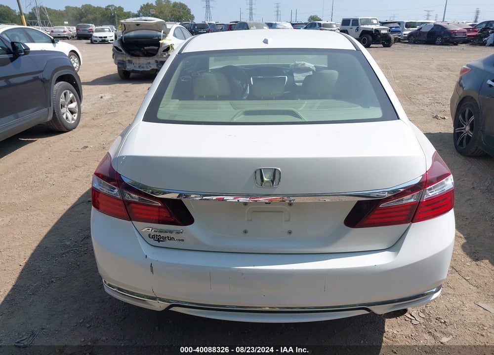2016 HONDA ACCORD EX-L VIN: 1HGCR2F86GA029665