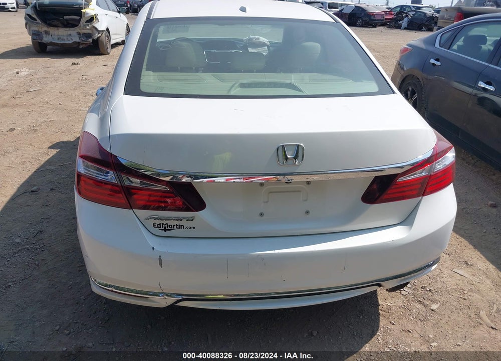 2016 HONDA ACCORD EX-L VIN: 1HGCR2F86GA029665