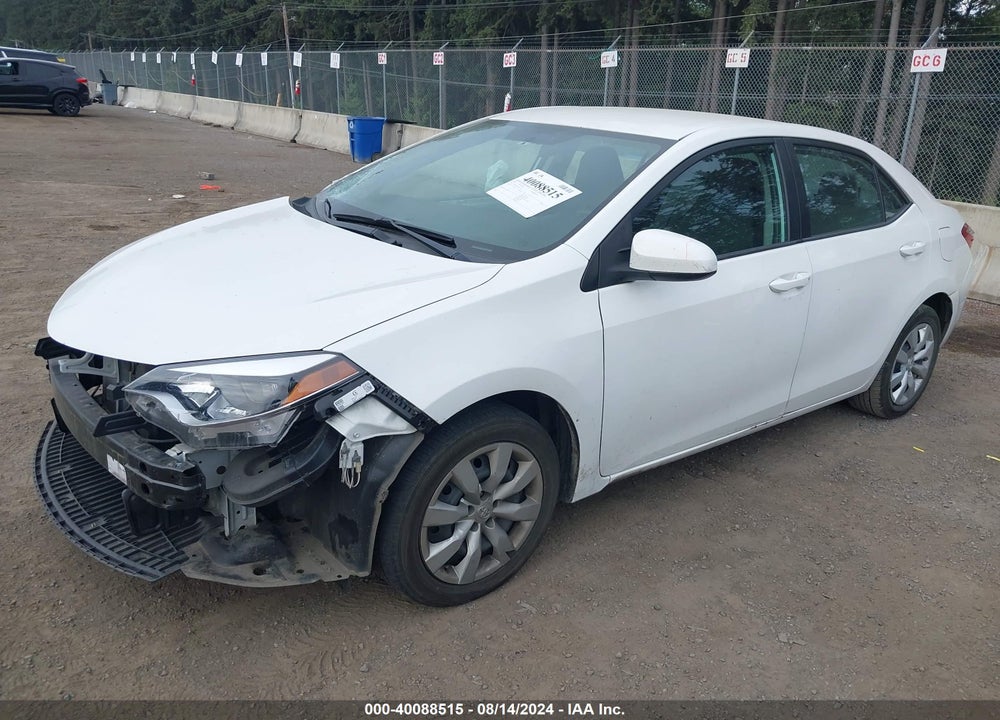 2016 TOYOTA COROLLA LE VIN: 5YFBURHE1GP437538
