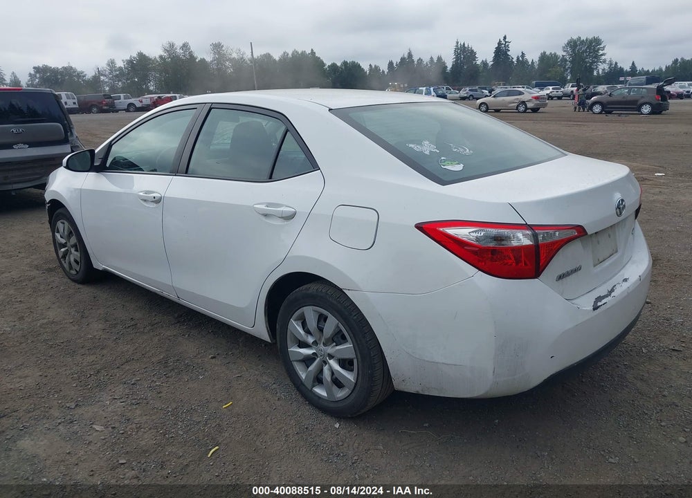 2016 TOYOTA COROLLA LE VIN: 5YFBURHE1GP437538