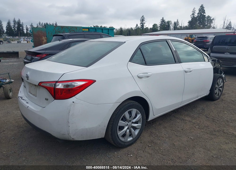 2016 TOYOTA COROLLA LE VIN: 5YFBURHE1GP437538