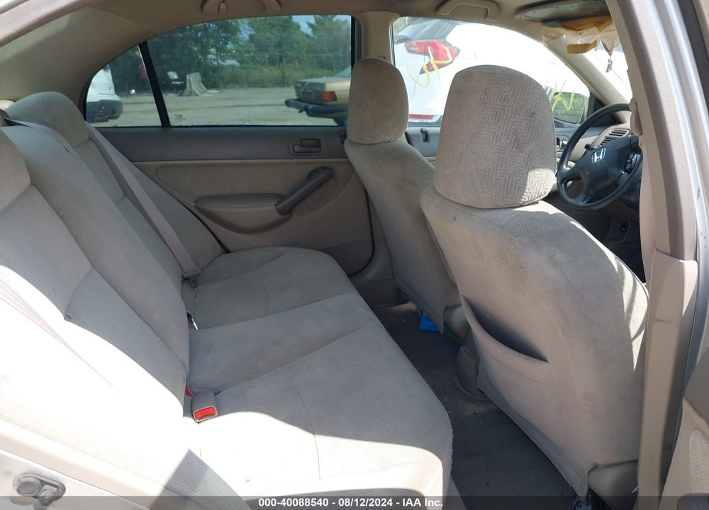 2001 HONDA CIVIC EX VIN: 1HGES26741L078038