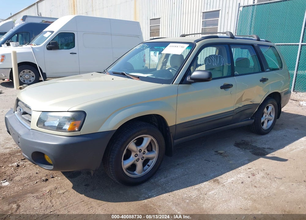 2003 SUBARU FORESTER X VIN: JF1SG636X3H770208