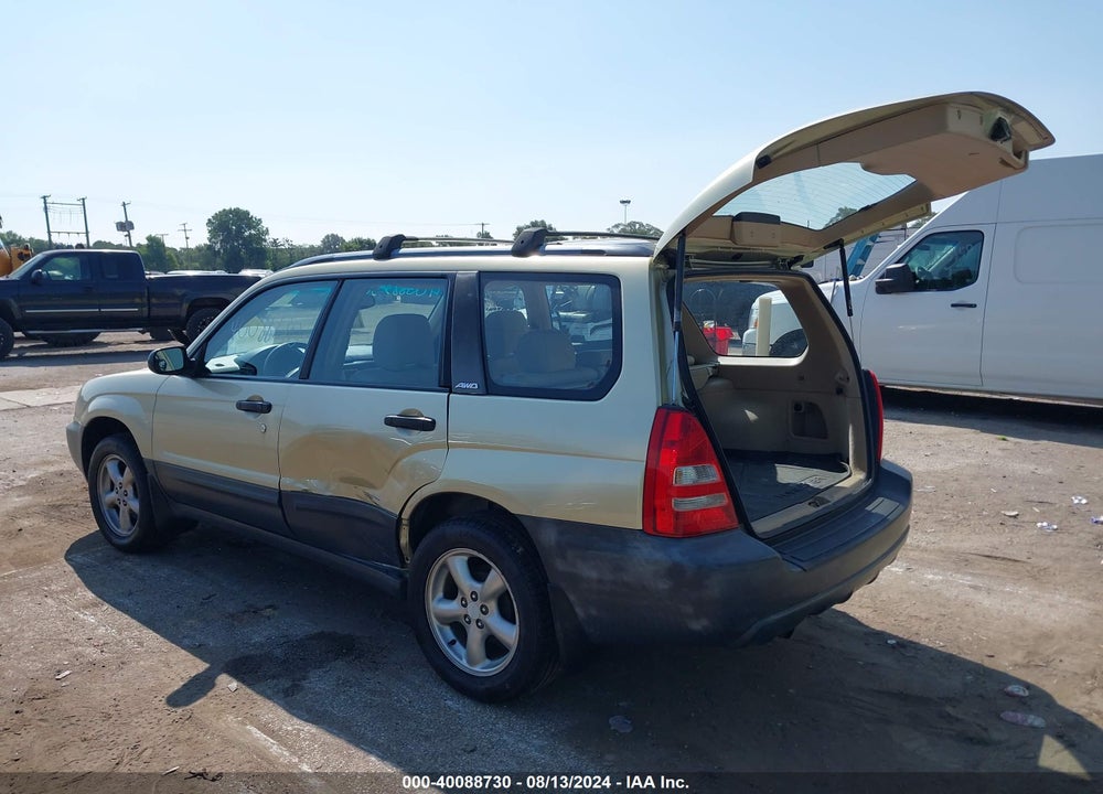 2003 SUBARU FORESTER X VIN: JF1SG636X3H770208
