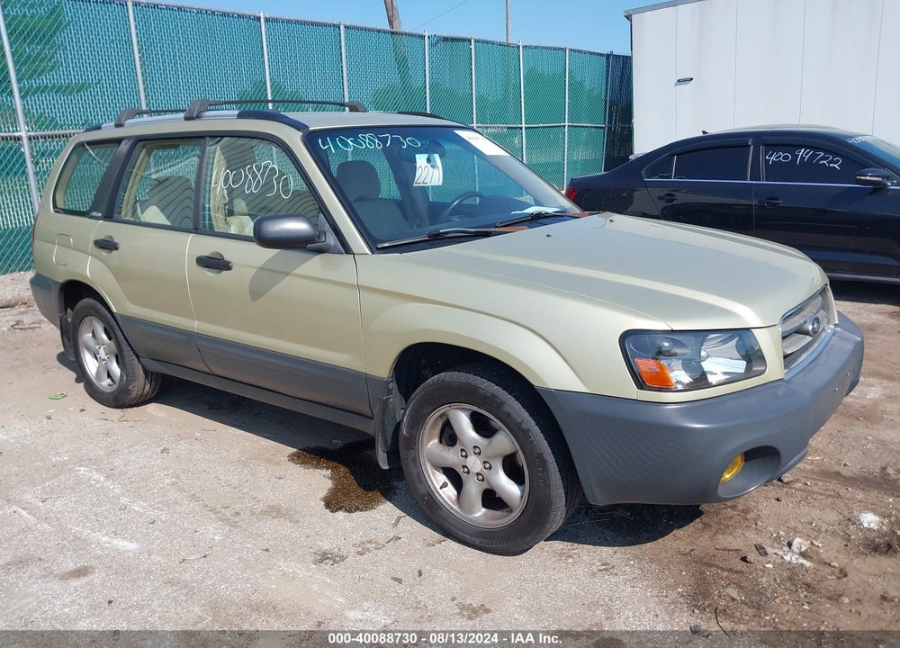 2003 SUBARU FORESTER X VIN: JF1SG636X3H770208