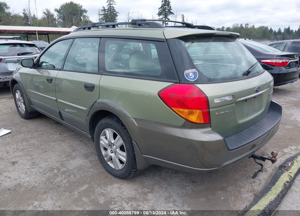 2005 SUBARU OUTBACK 2.5I VIN: 4S4BP61C257377052